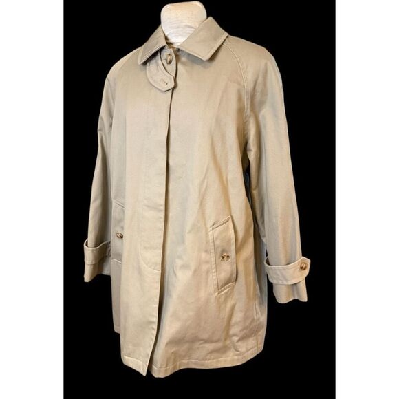 Lauren Ralph Lauren Women’s Trench Coat Lined Sz. M Vintage Preppy Classic - Picture 3 of 11